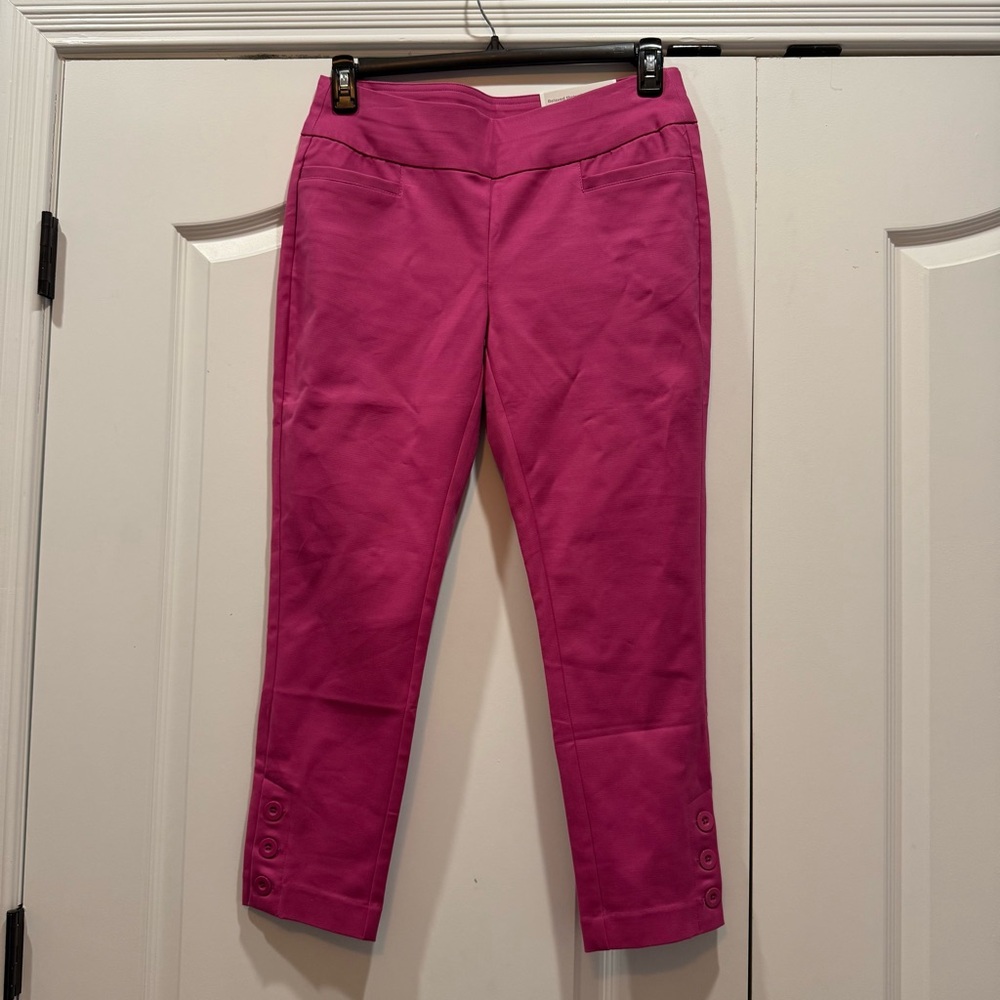Christopher And Banks Crop Pants Women 6 The Perfect Pant Relaxed Fit High Rise‎